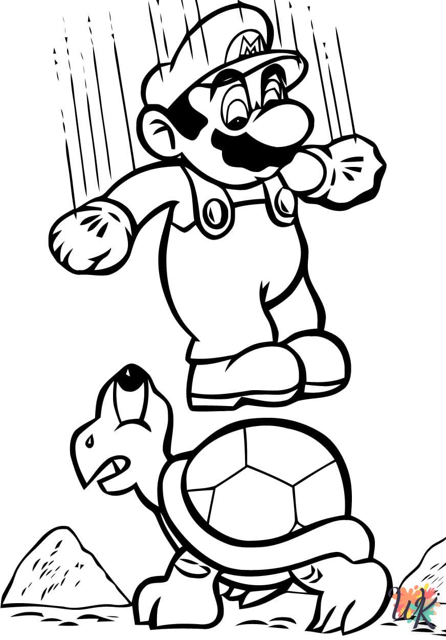coloriage Super Mario  à imprimer pour enfant de 12 ans