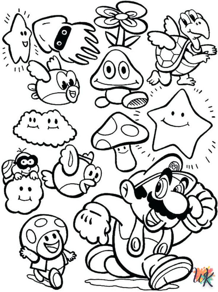 coloriage Super Mario  a imprimer