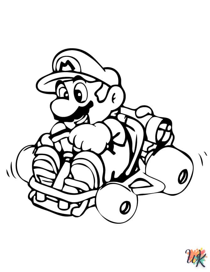 coloriage Super Mario  gratuit a imprimer