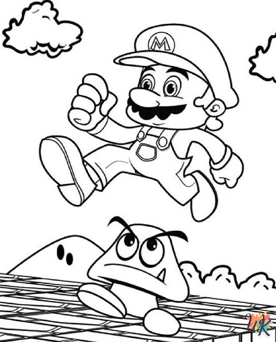 coloriage Super Mario  à imprimer gratuit