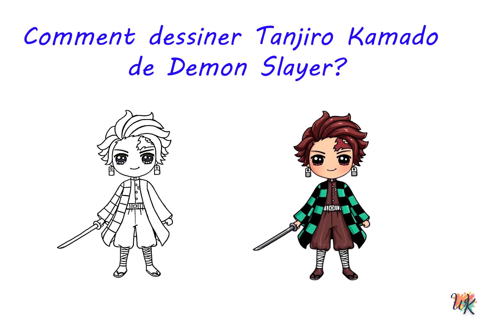 Comment dessiner Tanjiro Kamado de Demon Slayer?