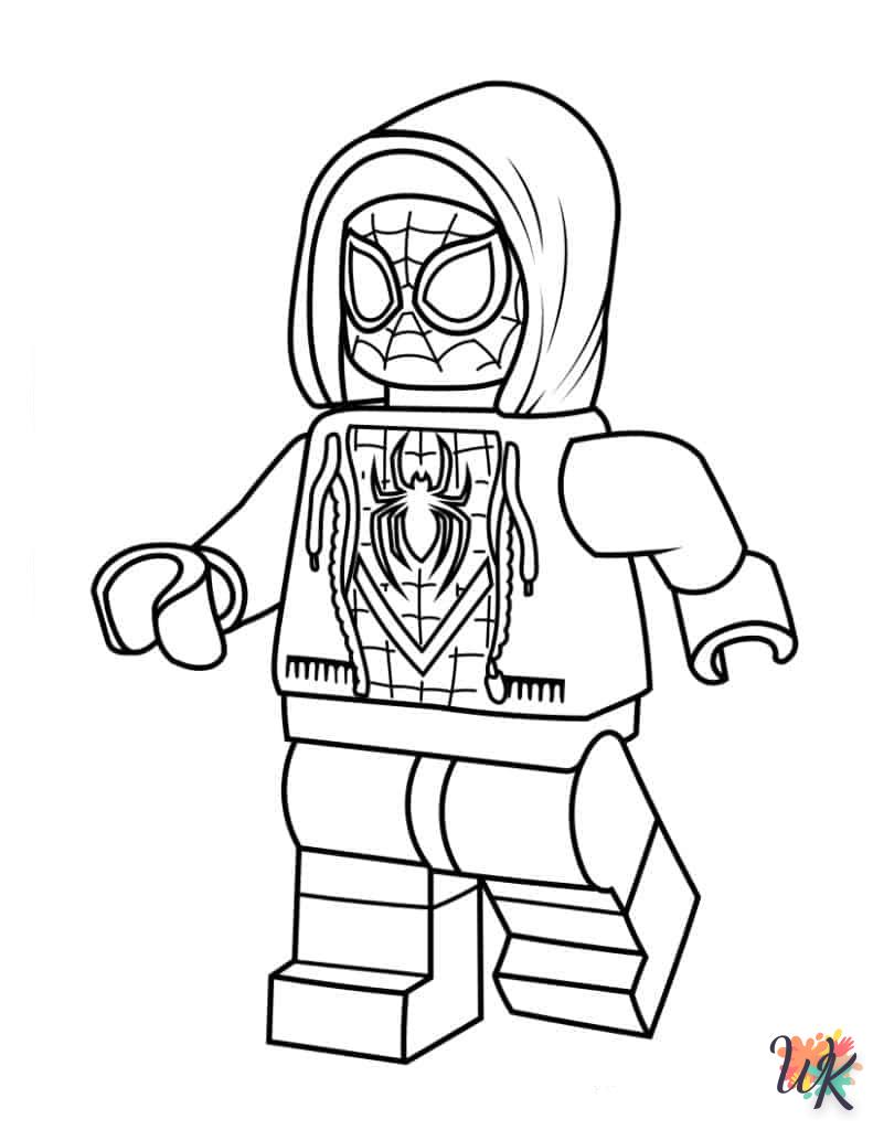 coloriage Spider Verse  à imprimer pour enfant de 4 ans