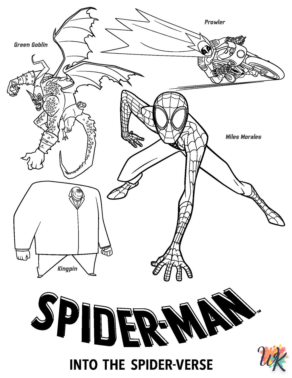 coloriage Spider Verse  en ligne à imprimer