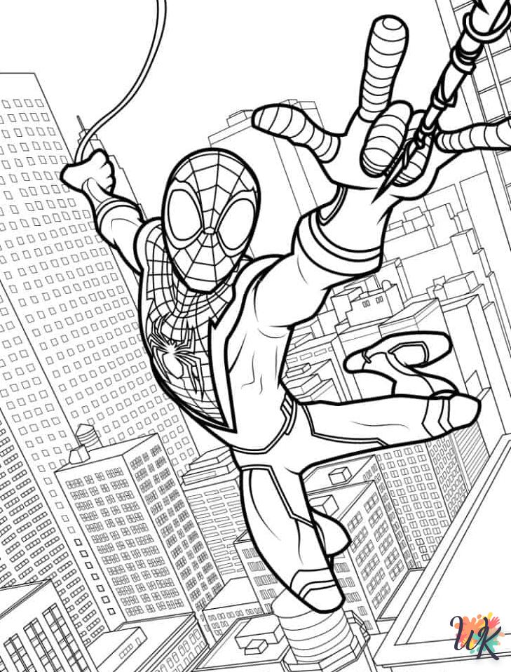 coloriage Spider Verse  pour enfant à imprimer