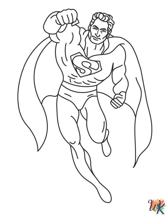 coloriage Superman  en ligne à imprimer