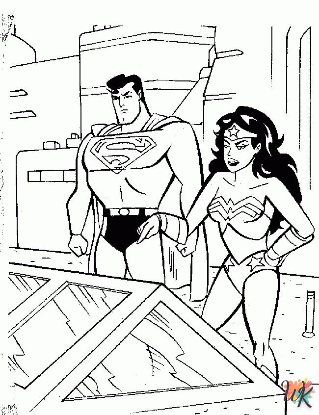 coloriage Superman  en ligne pour enfant