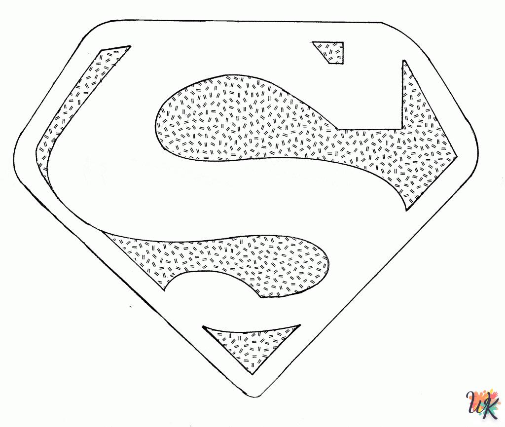 coloriage Superman  bebe animaux a imprimer gratuit