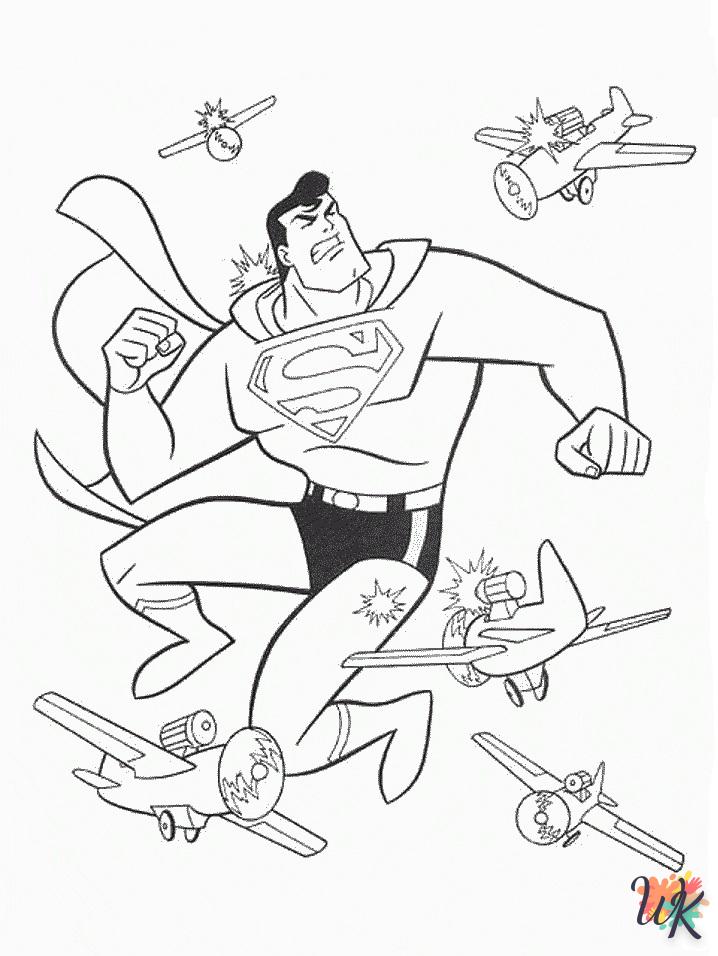 coloriage Superman  a colorier en ligne