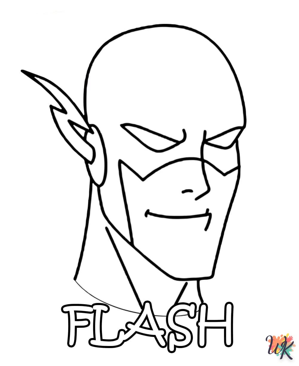 coloriage The Flash  dinosaures en ligne gratuit à imprimer