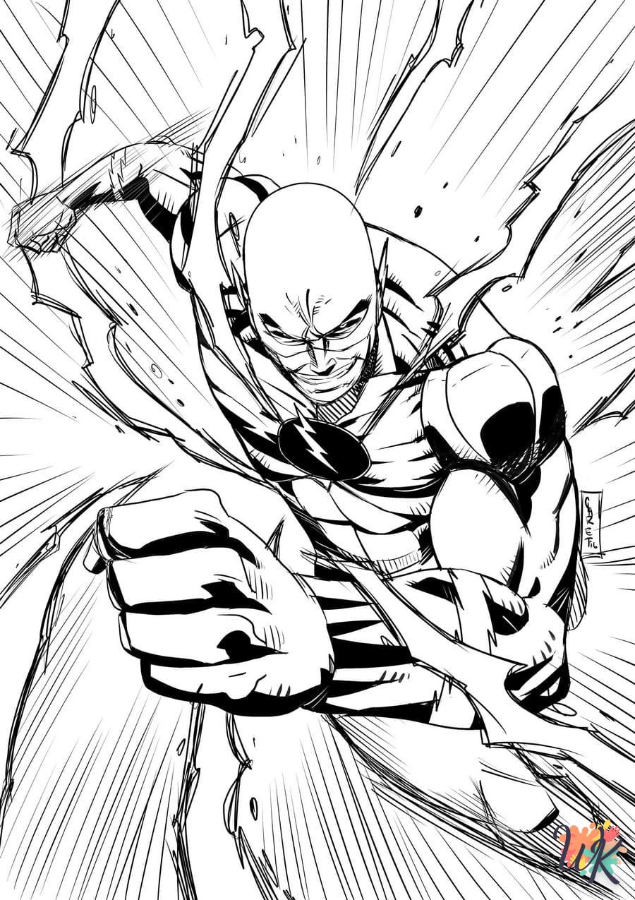 coloriage The Flash  a dessiner et imprimer