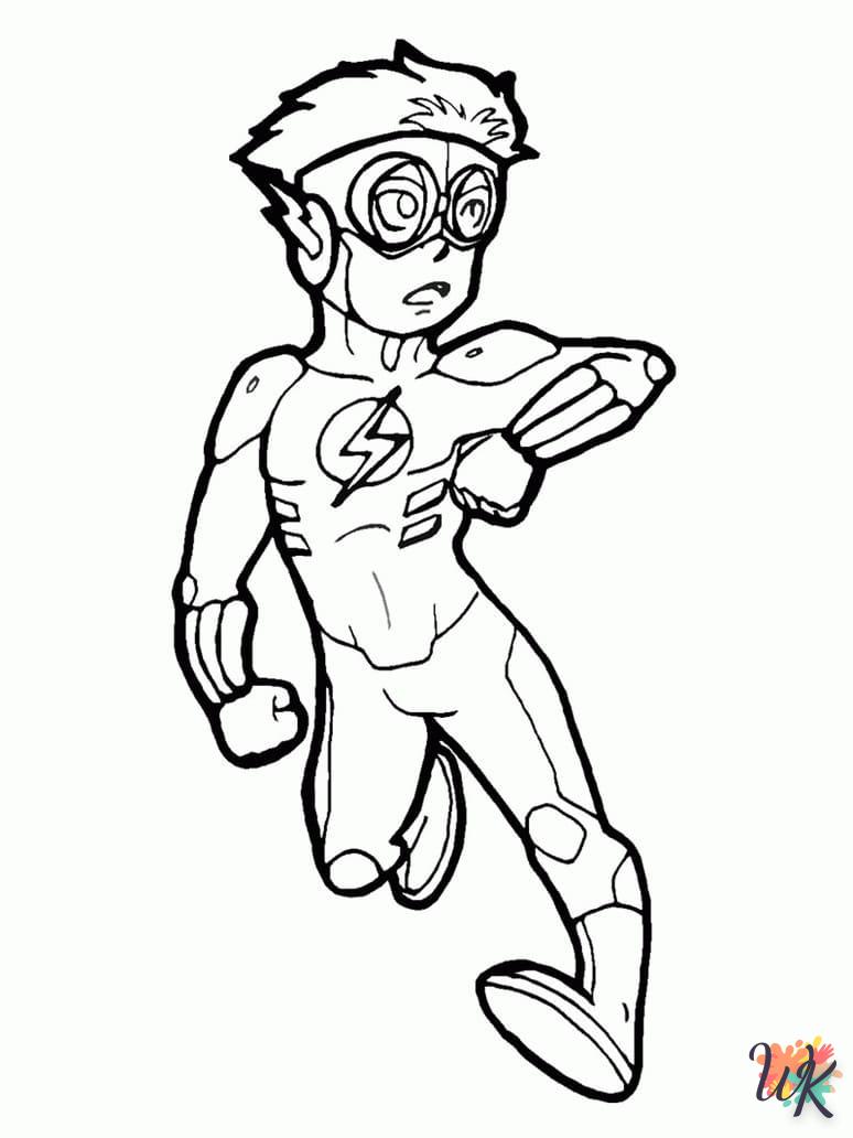 coloriage The Flash  en ligne gratuit