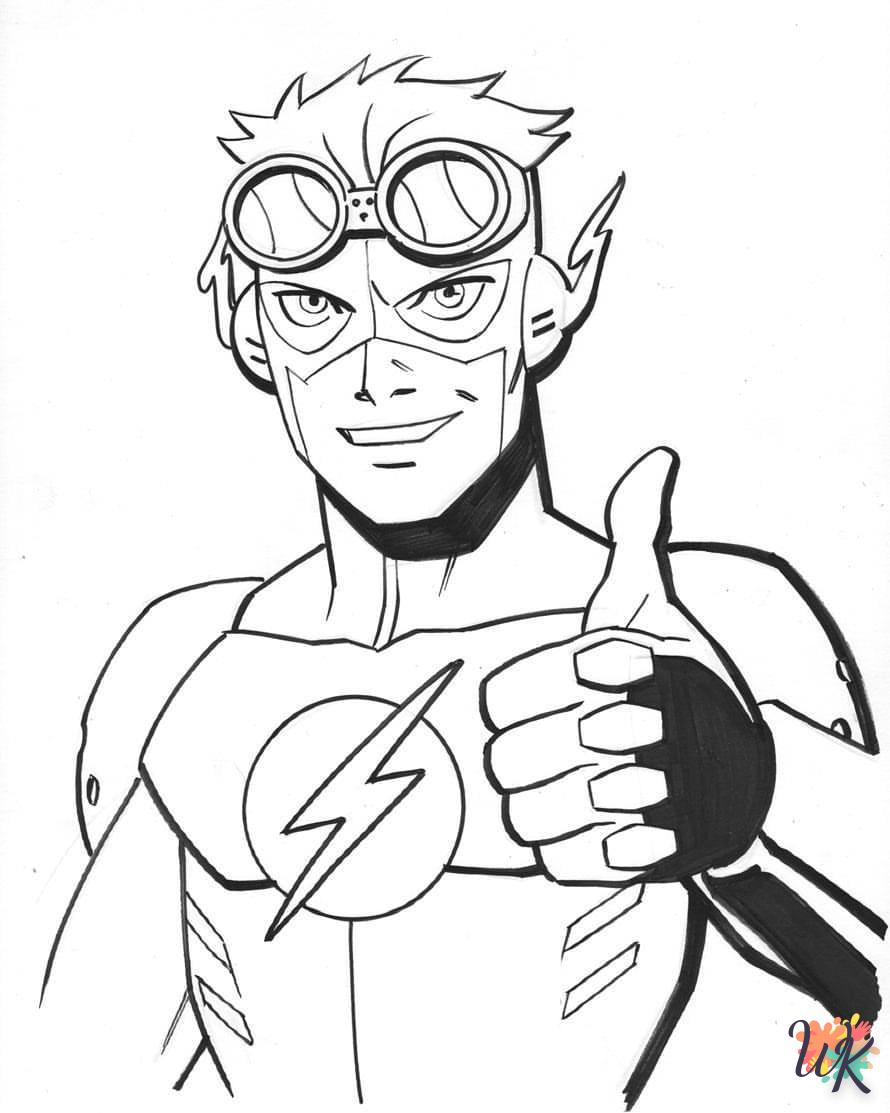 a imprimer coloriage The Flash  gratuit