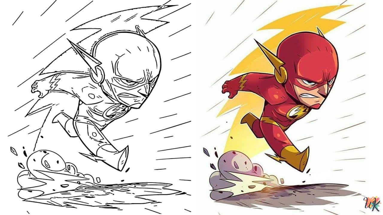 coloriage The Flash  a imprimer gratuit