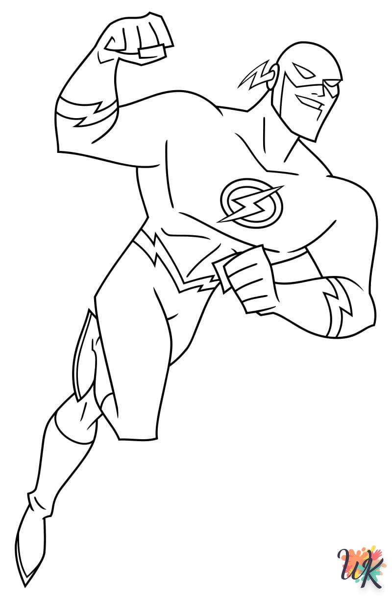 alphabet coloriage The Flash  en ligne