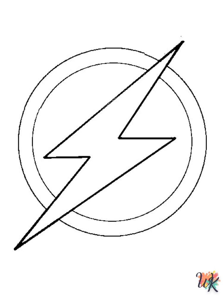 coloriage The Flash  a imprimer gratuit