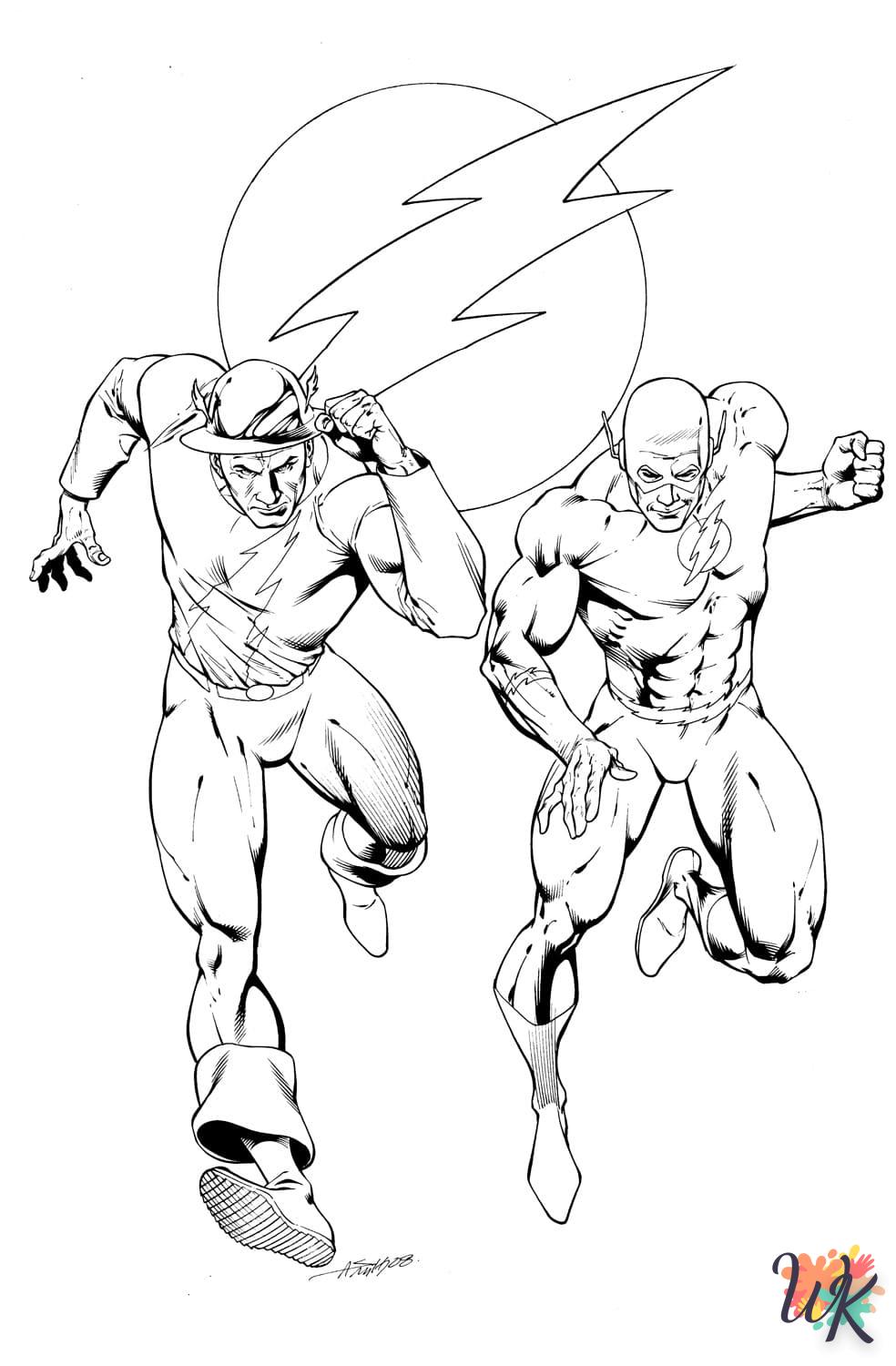 a imprimer coloriage The Flash  gratuit