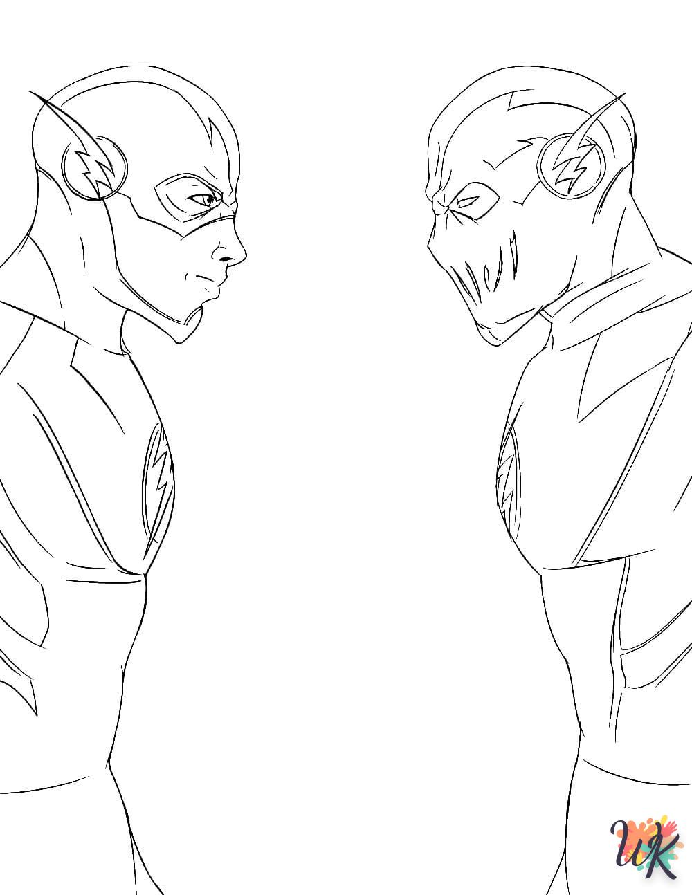 coloriage The Flash  à imprimer a4