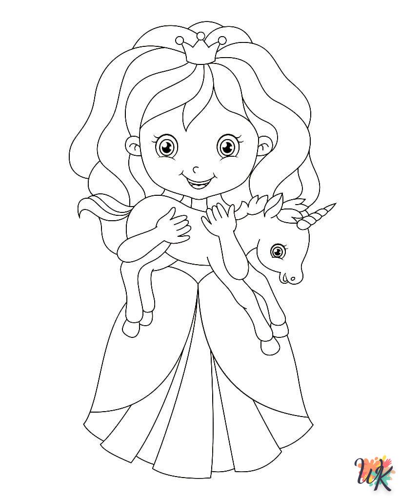 coloriage Licorne  a imprimer enfant 6 ans