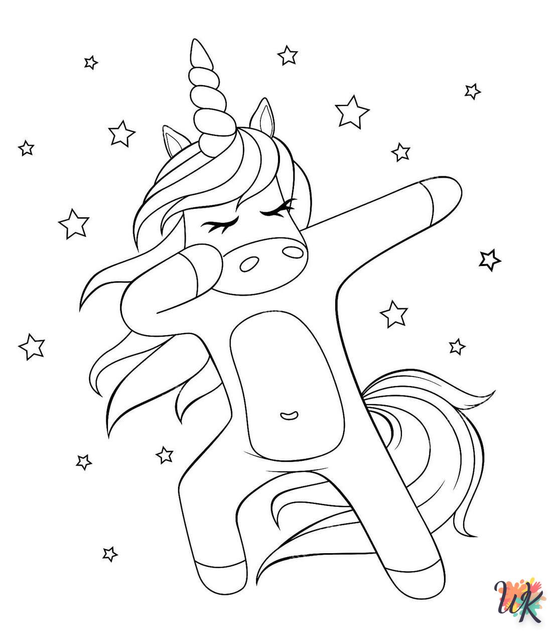 coloriage Licorne  en ligne maternelle