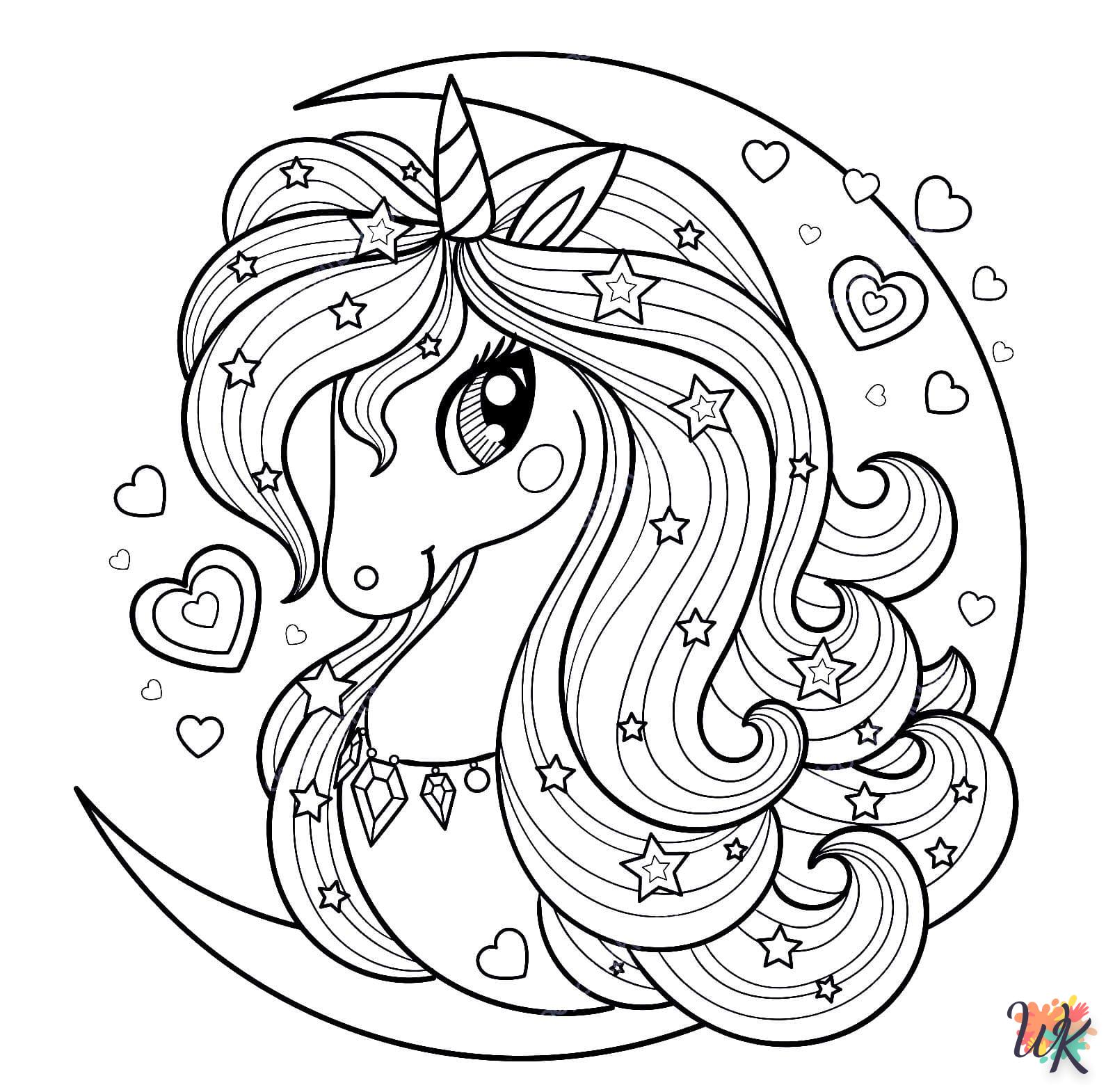 à imprimer coloriage Licorne