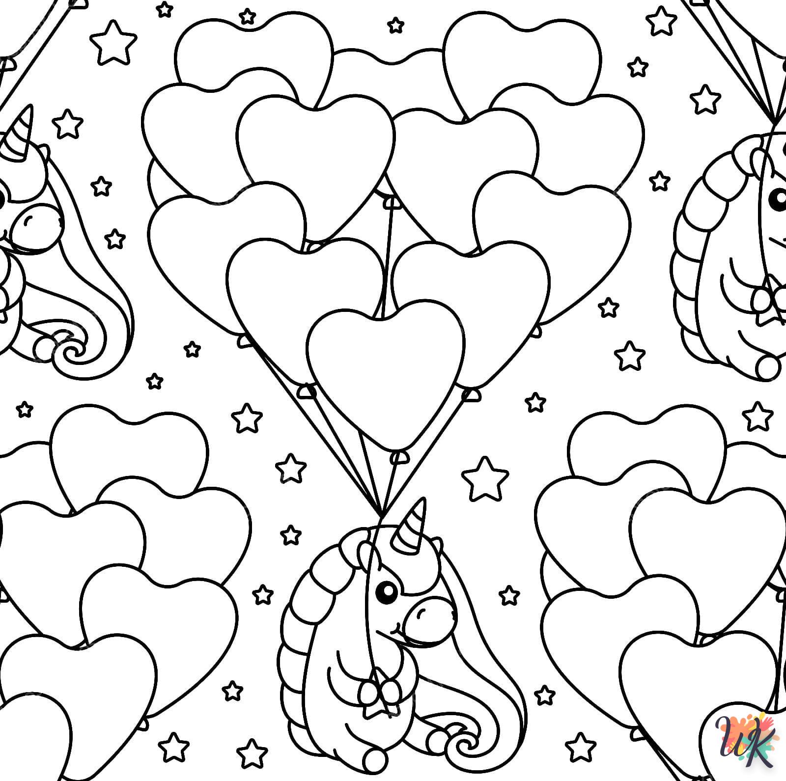 coloriage Licorne  enfant 2 ans a imprimer