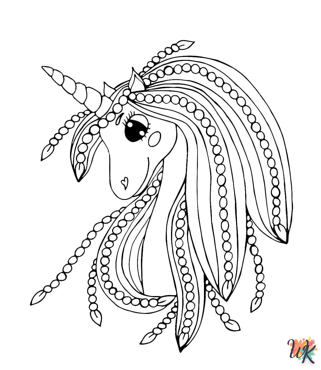 coloriage Licorne  en ligne pour enfant