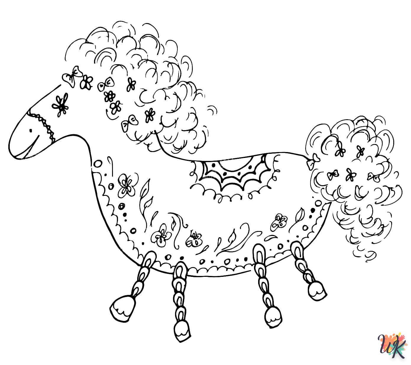 coloriage Licorne  d'enfant a imprimer