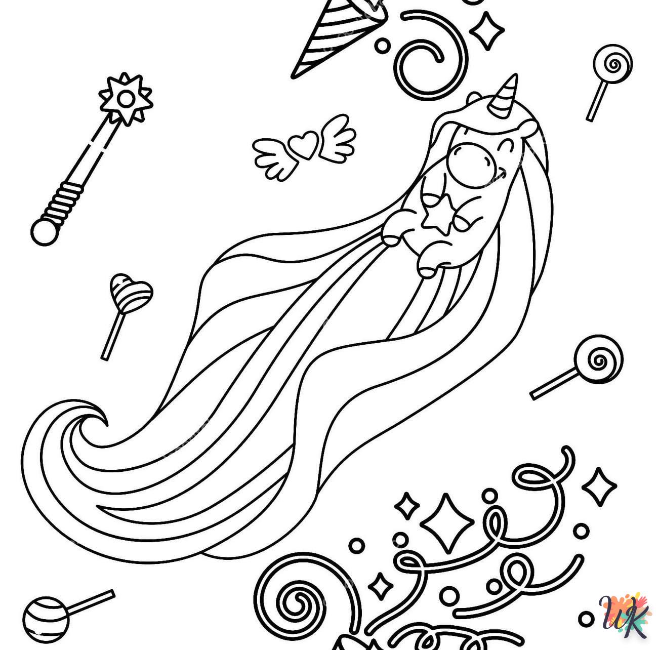 coloriage Licorne  à imprimer