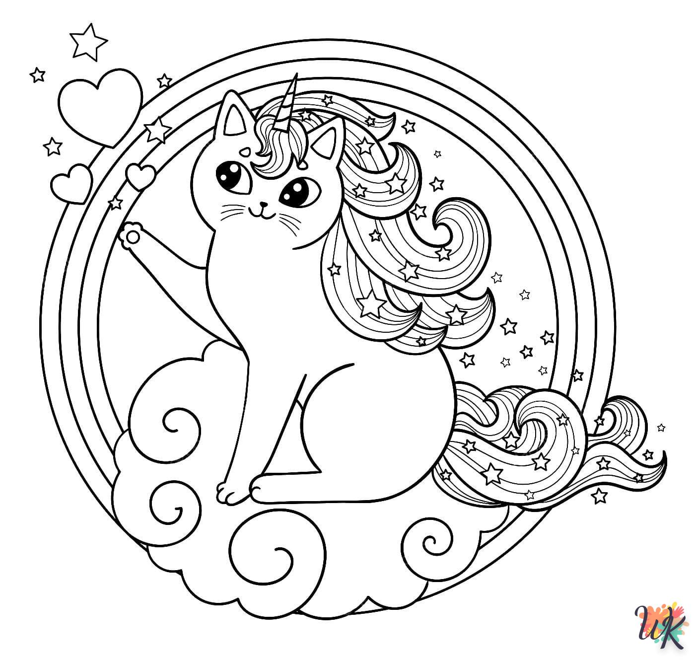 coloriage Licorne  enfant 8 ans a imprimer