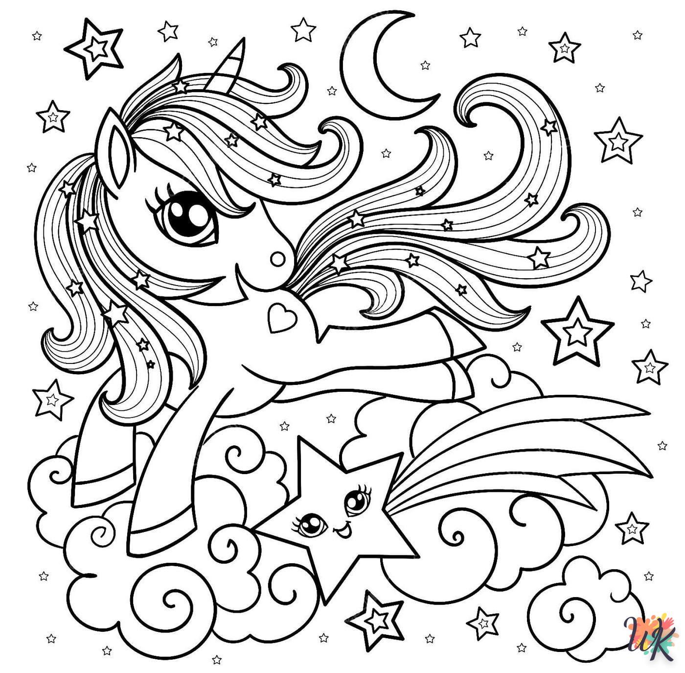 coloriage Licorne  pour enfant a imprimer