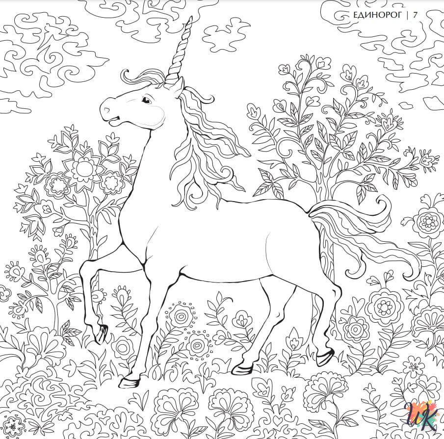 coloriage Licorne  en ligne 8 ans