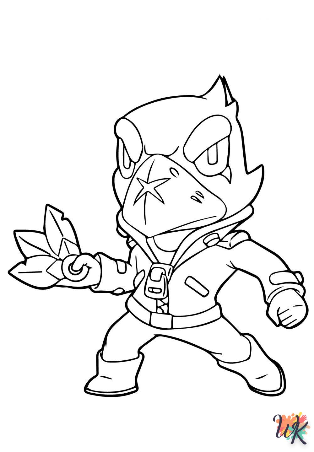 coloriage Brawl Stars  d'enfant a imprimer