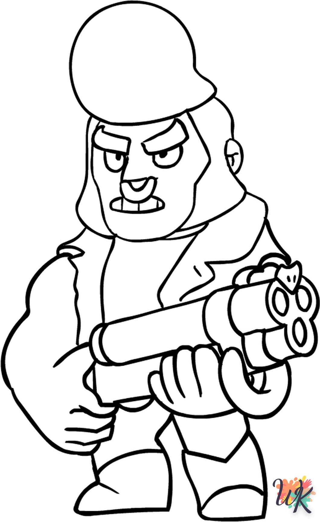 coloriage Brawl Stars  à imprimer pour enfant de 8 ans