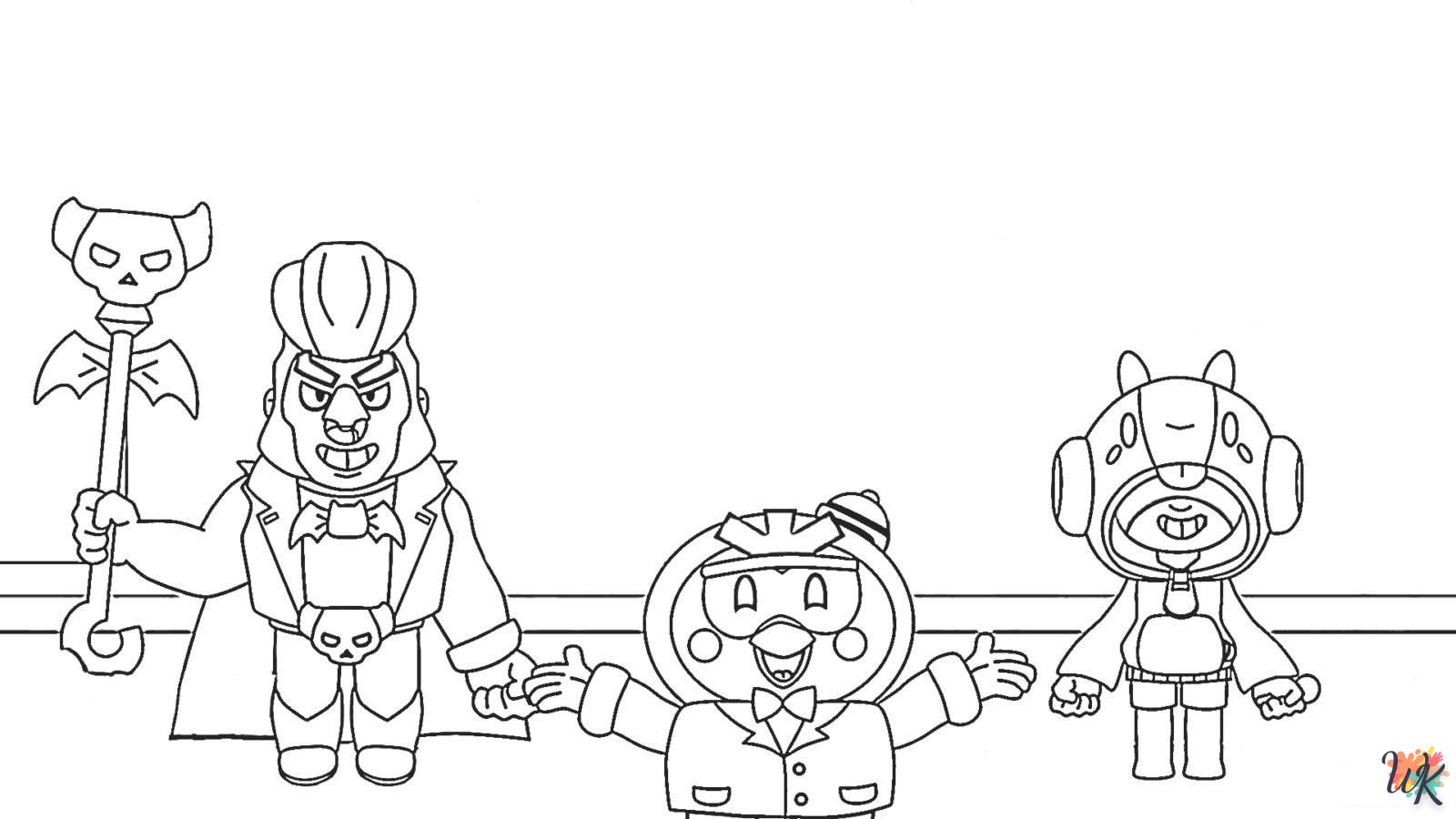 coloriage Brawl Stars  pour lutter contre le stress