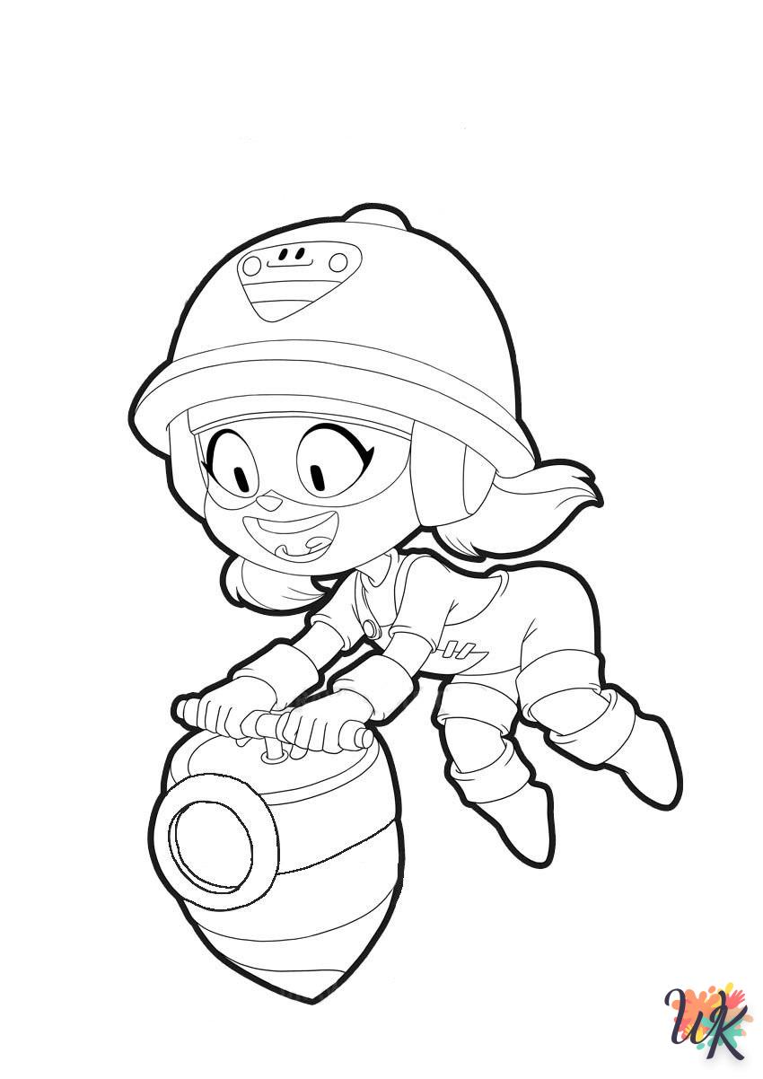 coloriage Brawl Stars  animaux enfant a imprimer