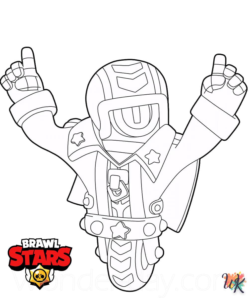 coloriage Brawl Stars  à imprimer pour enfant de 2 ans