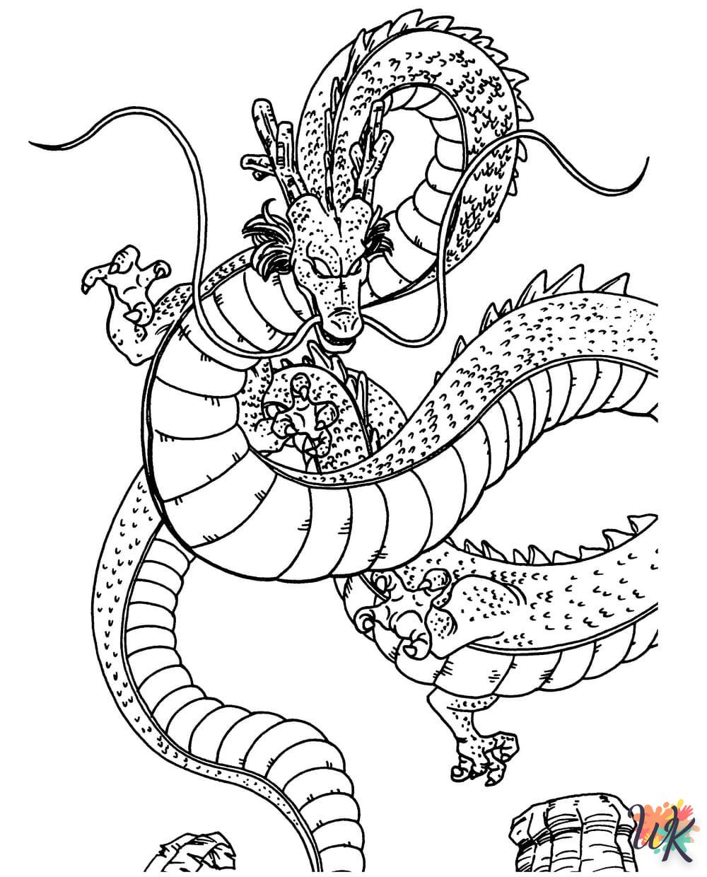 coloriage Dragon  gratuit a imprimer