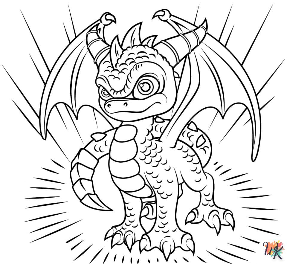 coloriage Dragon  en ligne à imprimer