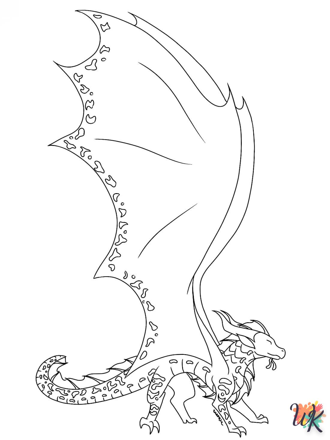 coloriage Dragon  en ligne a colorier