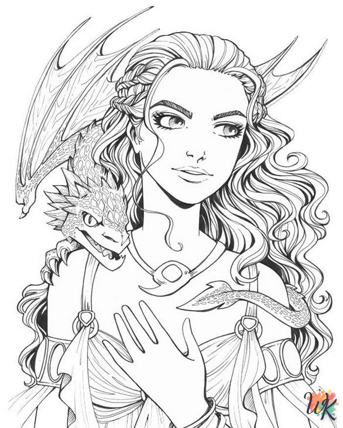 coloriage Dragon  a colorier en ligne gratuitement