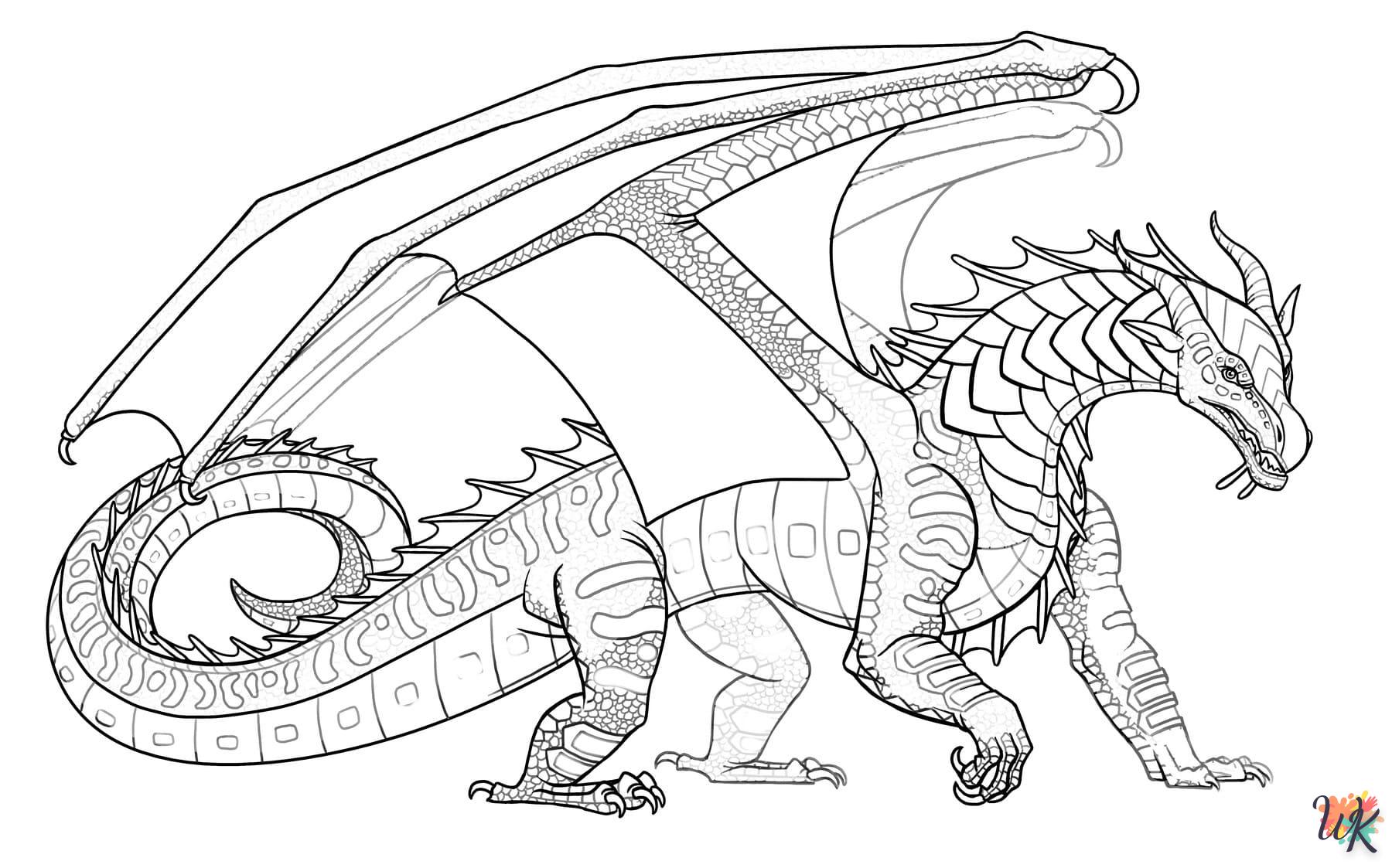 coloriage Dragon  gratuit à imprimer