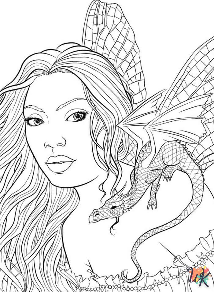 coloriage Dragon  automne en ligne gratuit à imprimer