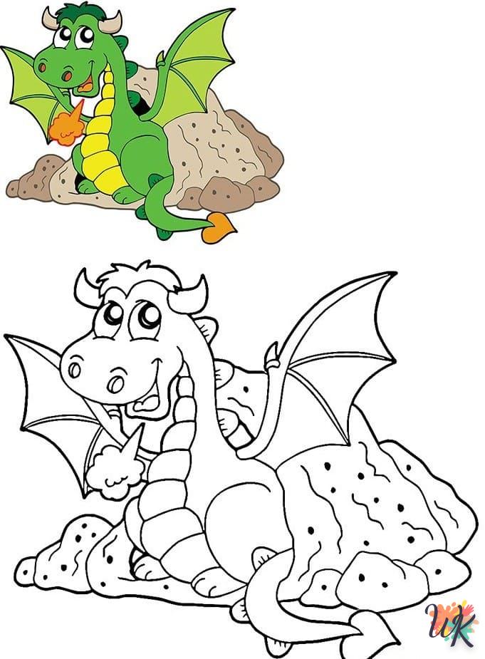 télécharger coloriage Dragon  gratuit