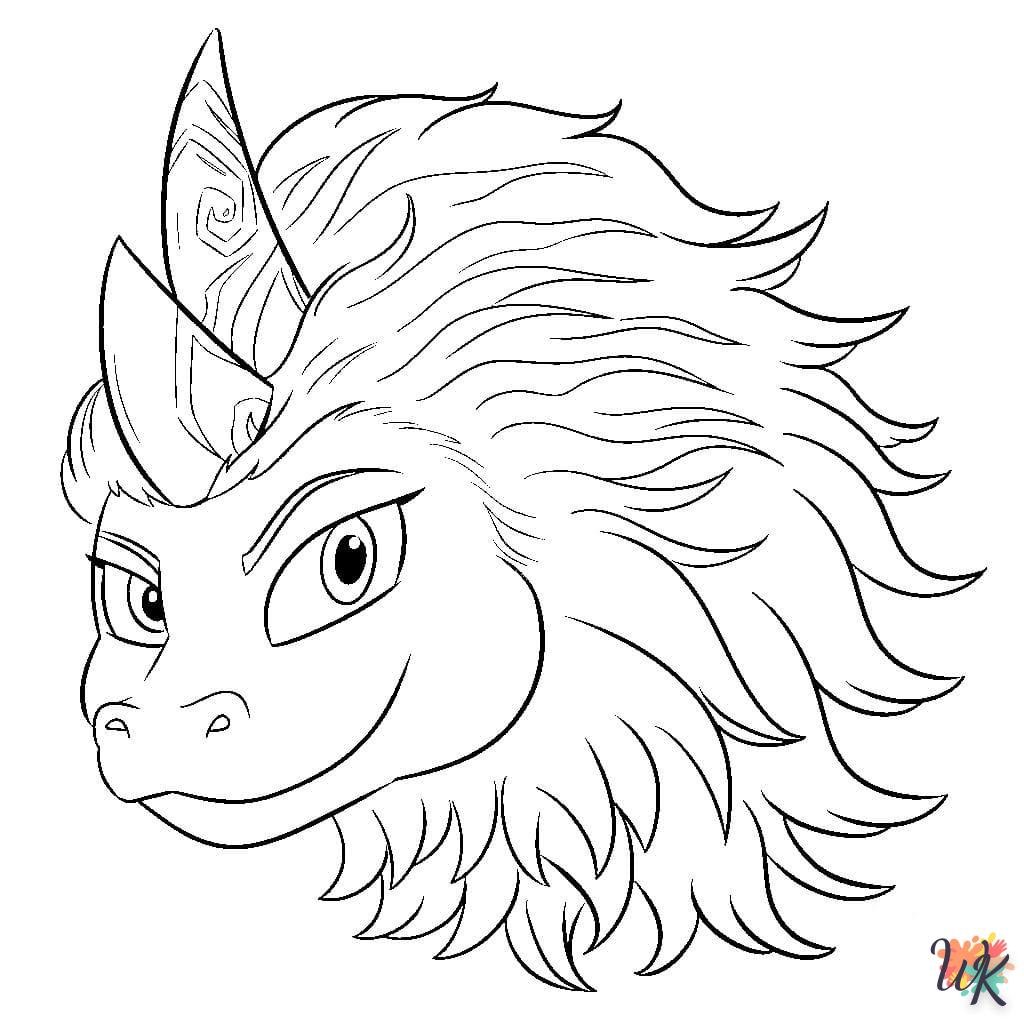 coloriage Dragon  pour enfant de 10 ans