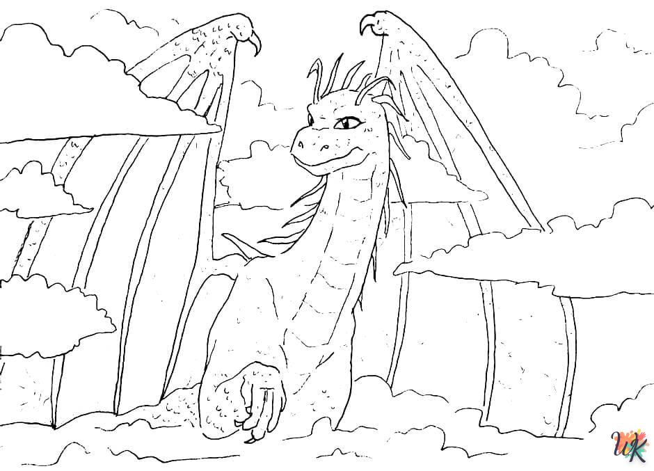 coloriage Dragon  pour enfant a imprimer gratuit