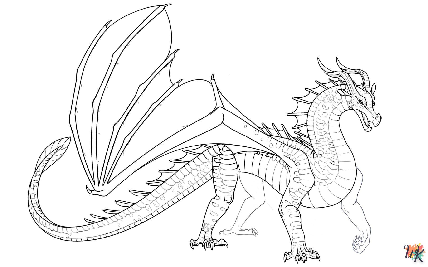 coloriage Dragon  gratuit pour enfants