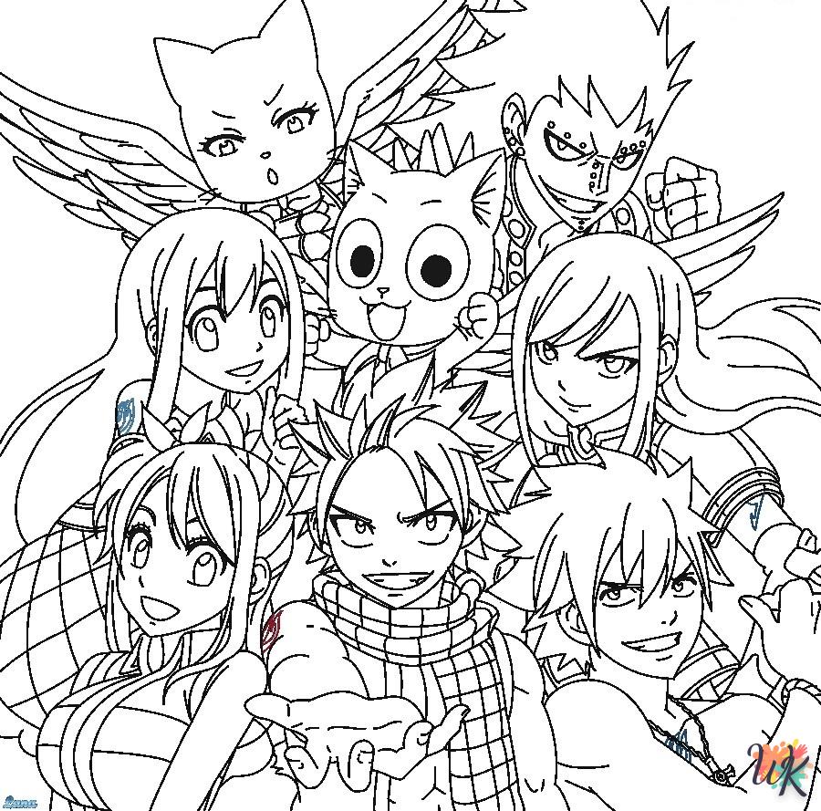 coloriage Fairy Tail  bebe à imprimer gratuit