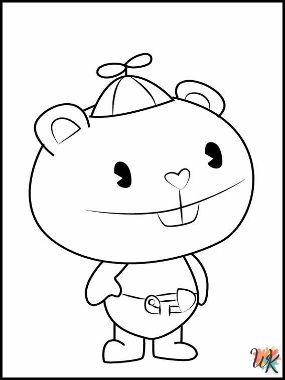 coloriage Happy Tree Friends  en ligne a colorier