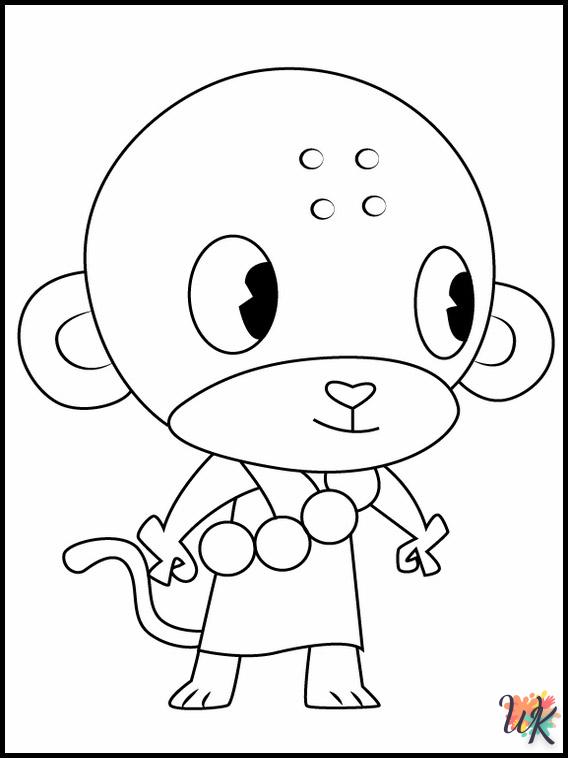 coloriage Happy Tree Friends  gratuit a imprimer