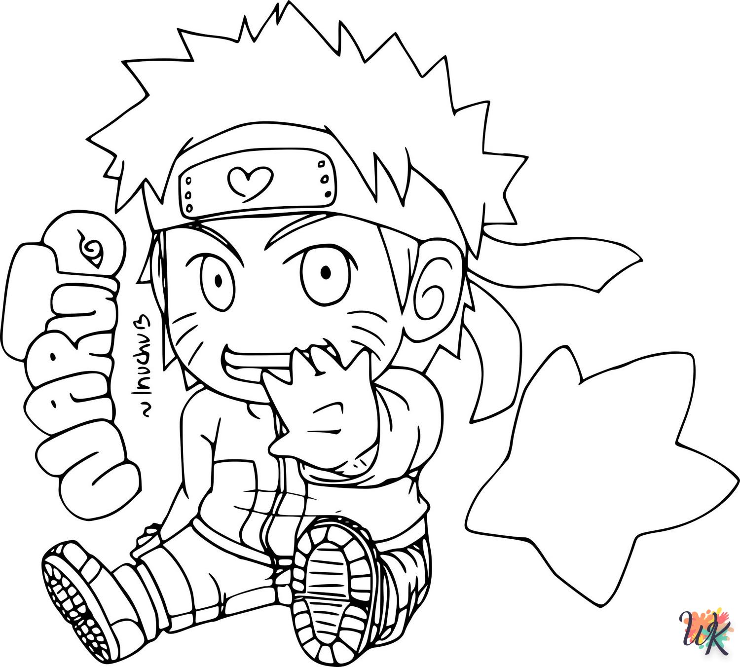 coloriage Naruto  enfant à imprimer pdf